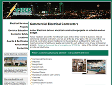 Tablet Screenshot of amberelectrical.com